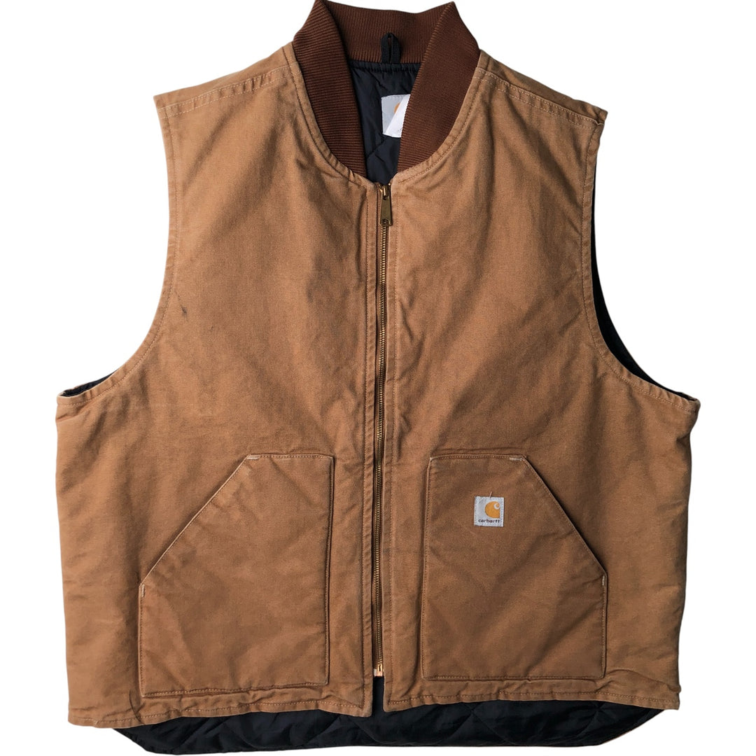 Carhartt Classic Duck Vest, Men's XXL cotton brown type Vintage Second Hand