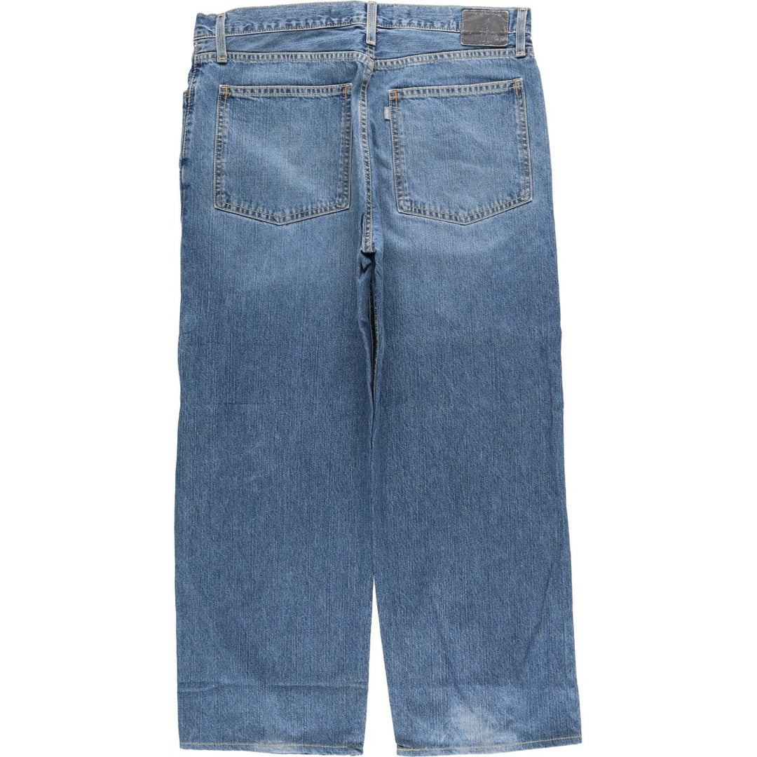 2000'S Levi's Silver Tab Low+Loose Straight Denim Pants, Men's Size W37 cotton blue type Vintage Second Hand