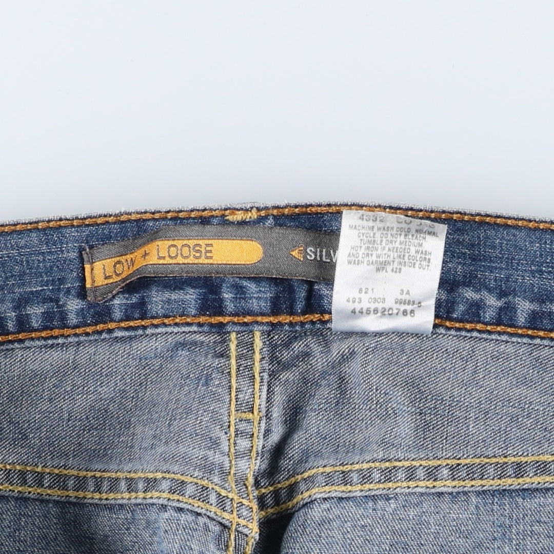 2000'S Levi's Silver Tab Low+Loose Straight Denim Pants, Men's Size W37 cotton blue type Vintage Second Hand