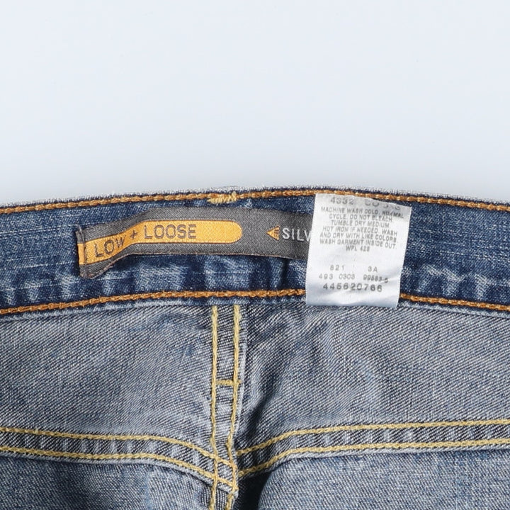 2000'S Levi's Silver Tab Low+Loose Straight Denim Pants, Men's Size W37 cotton blue type Vintage Second Hand