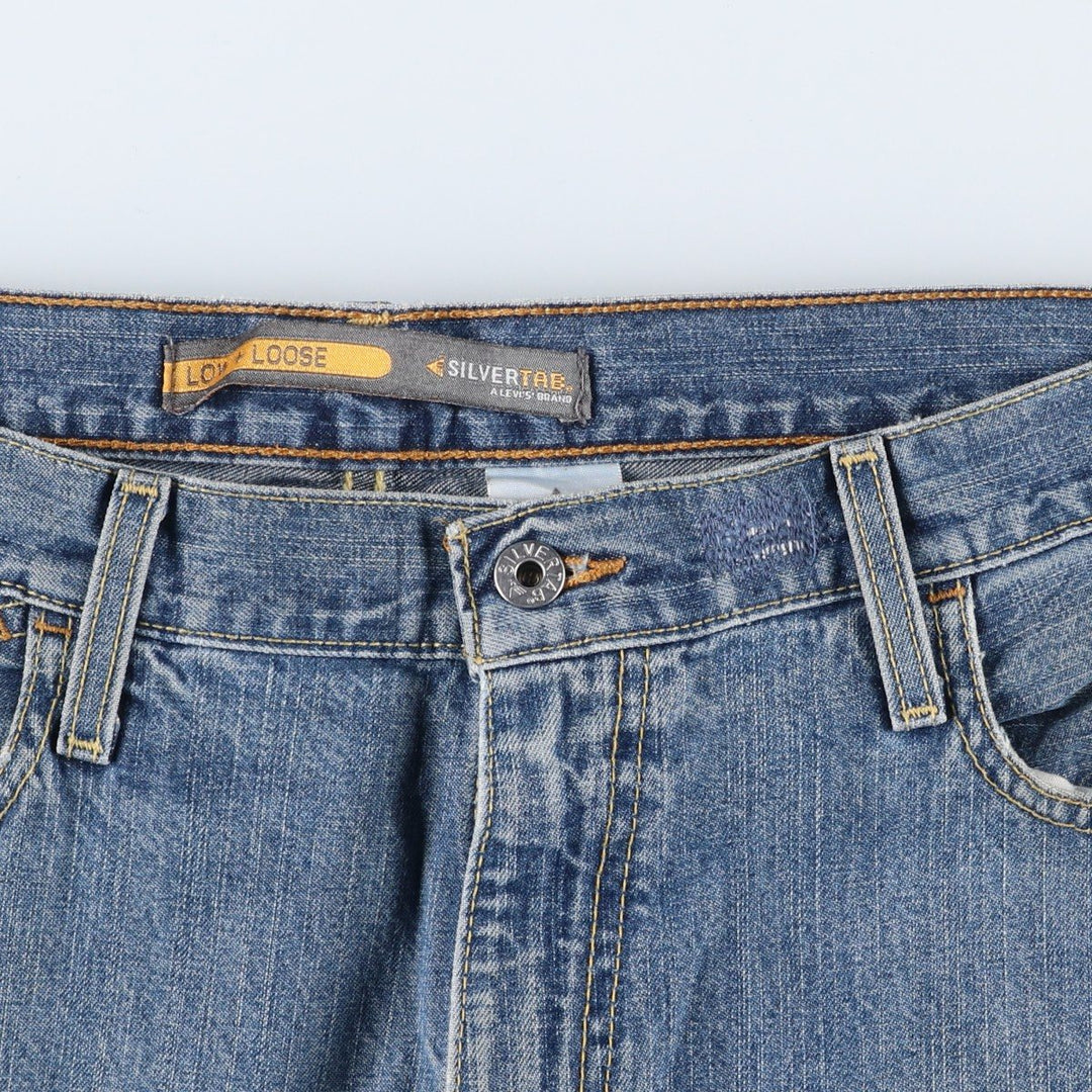 2000'S Levi's Silver Tab Low+Loose Straight Denim Pants, Men's Size W37 cotton blue type Vintage Second Hand
