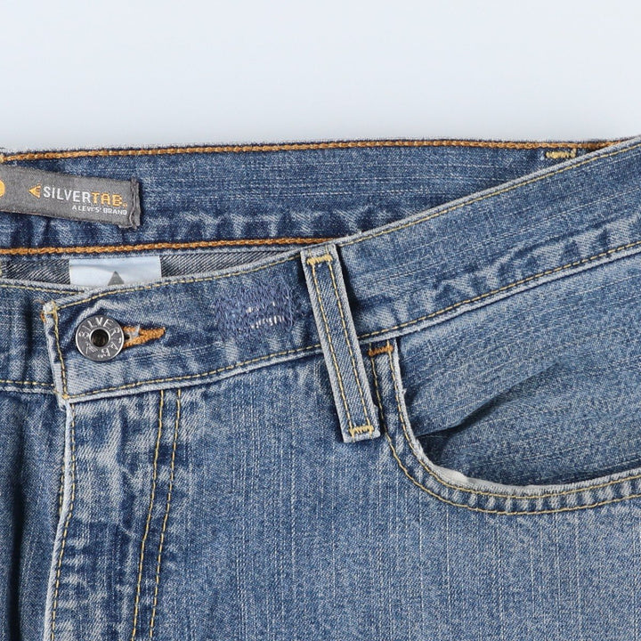 2000'S Levi's Silver Tab Low+Loose Straight Denim Pants, Men's Size W37 cotton blue type Vintage Second Hand