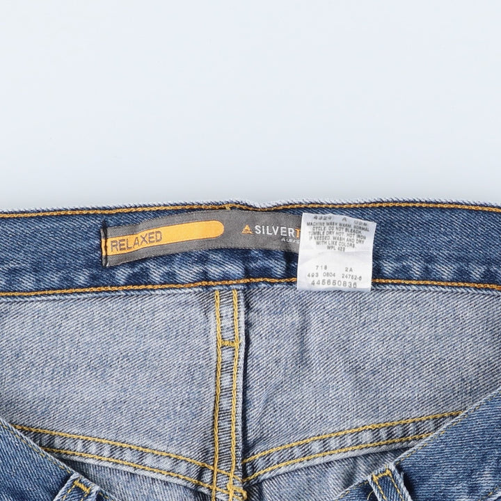 2000'S Levi's Silver Tab Relaxed Straight Denim Pants, Men's, Size W35 cotton blue type Vintage Second Hand
