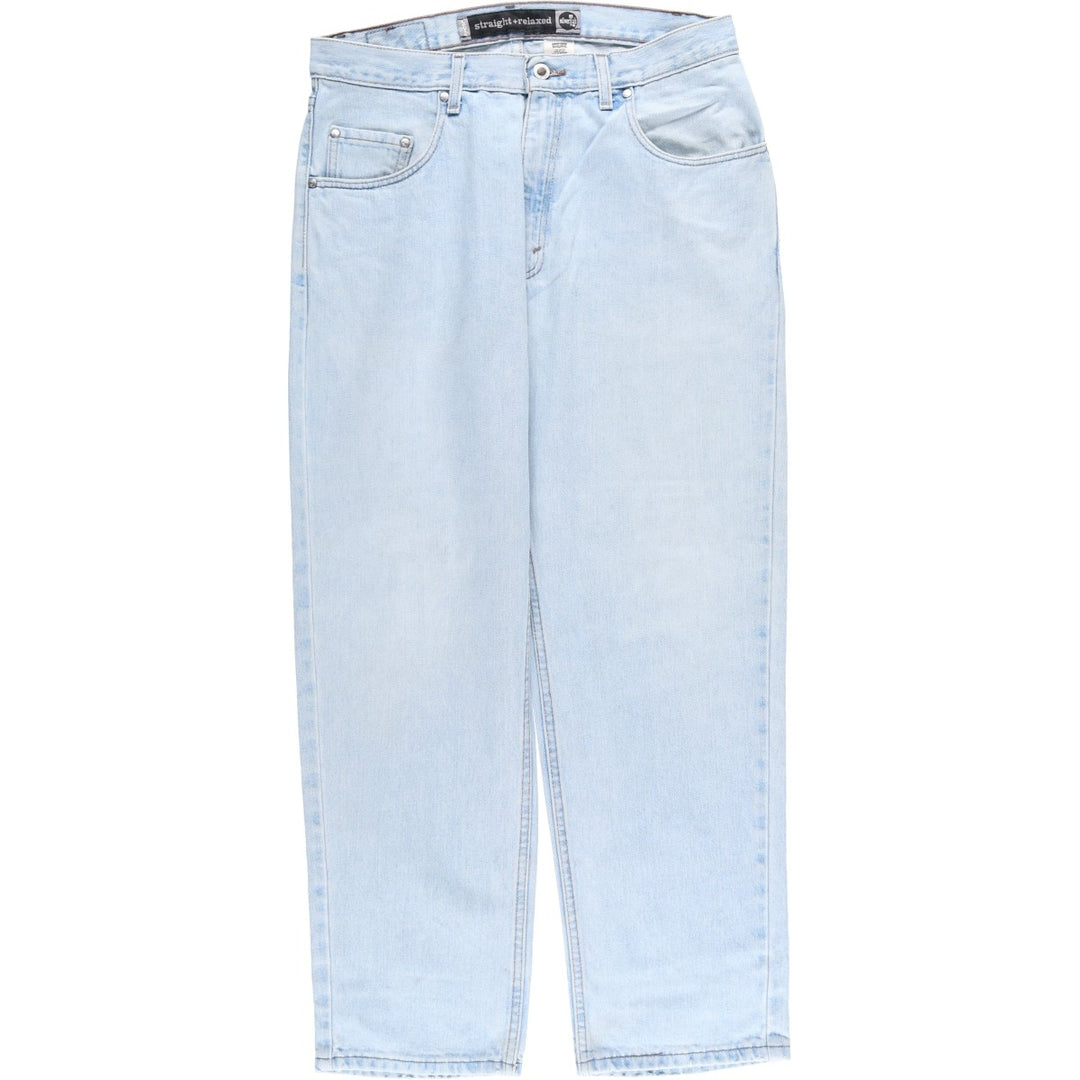 2000'S Levi's Silver Tab Straight+Relaxed Tapered Denim Pants, Made in USA, Men's Size 34 cotton blue type Vintage Second Hand
