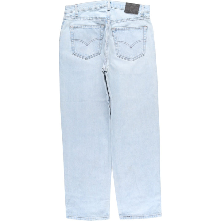 2000'S Levi's Silver Tab Straight+Relaxed Tapered Denim Pants, Made in USA, Men's Size 34 cotton blue type Vintage Second Hand