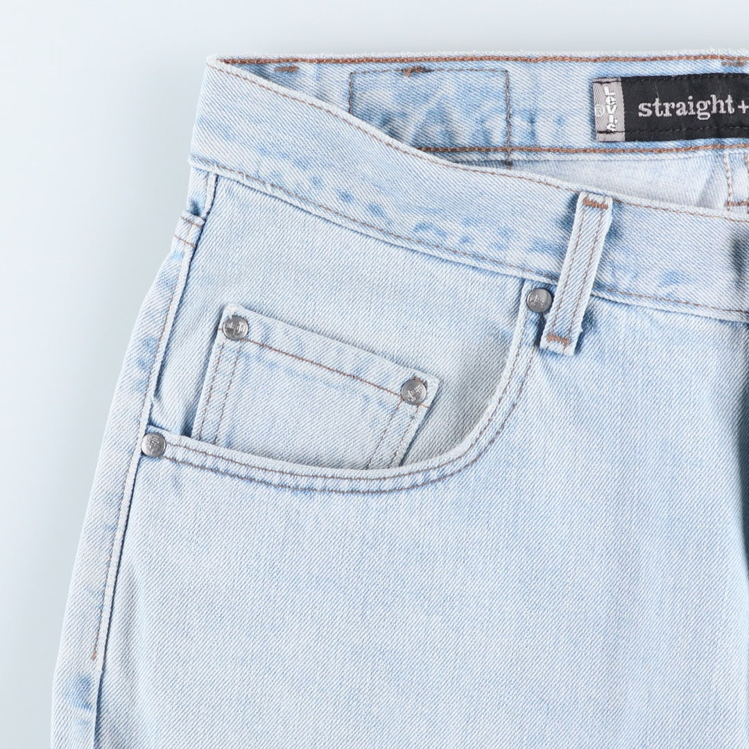 2000'S Levi's Silver Tab Straight+Relaxed Tapered Denim Pants, Made in USA, Men's Size 34 cotton blue type Vintage Second Hand