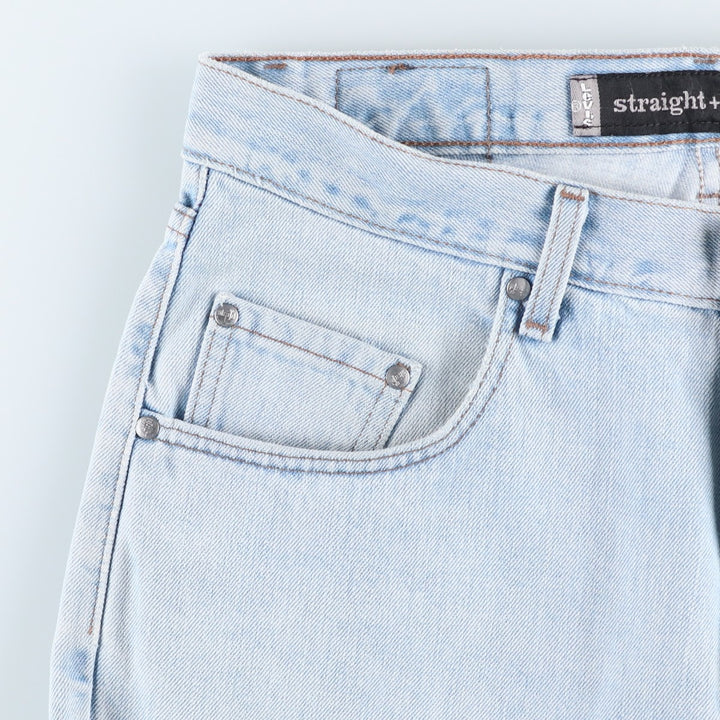 2000'S Levi's Silver Tab Straight+Relaxed Tapered Denim Pants, Made in USA, Men's Size 34 cotton blue type Vintage Second Hand