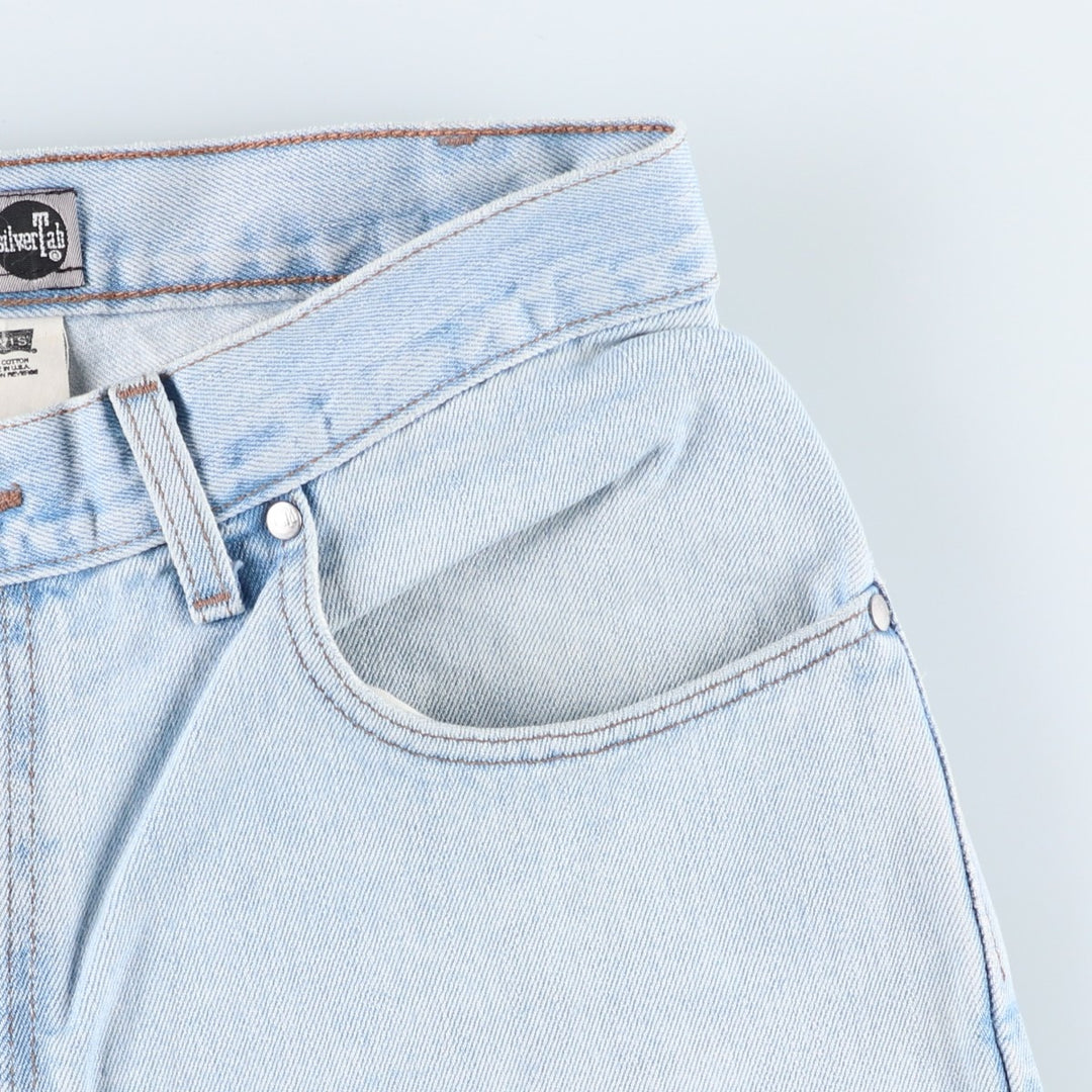 2000'S Levi's Silver Tab Straight+Relaxed Tapered Denim Pants, Made in USA, Men's Size 34 cotton blue type Vintage Second Hand