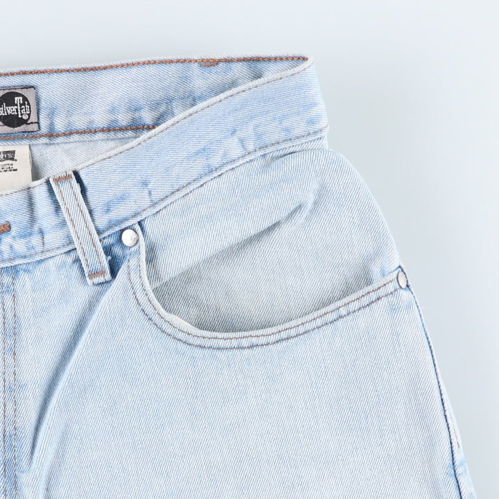 2000'S Levi's Silver Tab Straight+Relaxed Tapered Denim Pants, Made in USA, Men's Size 34 cotton blue type Vintage Second Hand