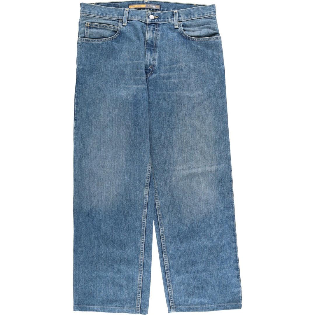 Levi's SILVER TAB LOW+LOOSE Straight Denim Pants, Men's Size 36 unclear blue type Vintage Second Hand