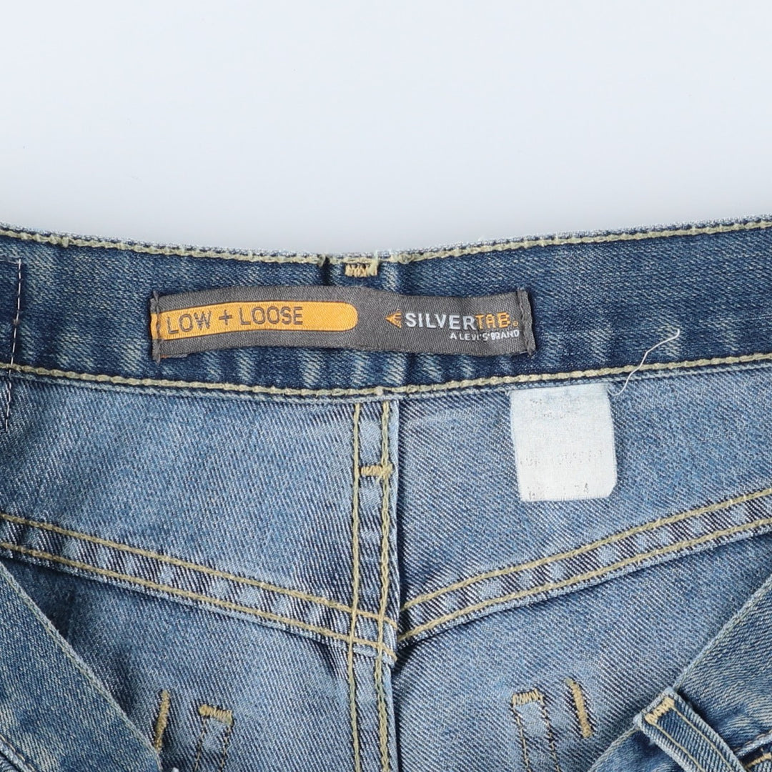 Levi's SILVER TAB LOW+LOOSE Straight Denim Pants, Men's Size 36 unclear blue type Vintage Second Hand
