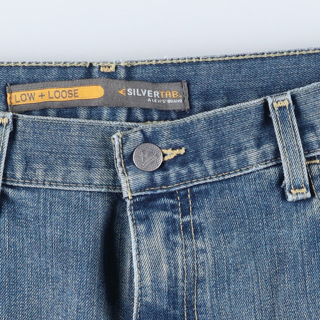 Levi's SILVER TAB LOW+LOOSE Straight Denim Pants, Men's Size 36 unclear blue type Vintage Second Hand