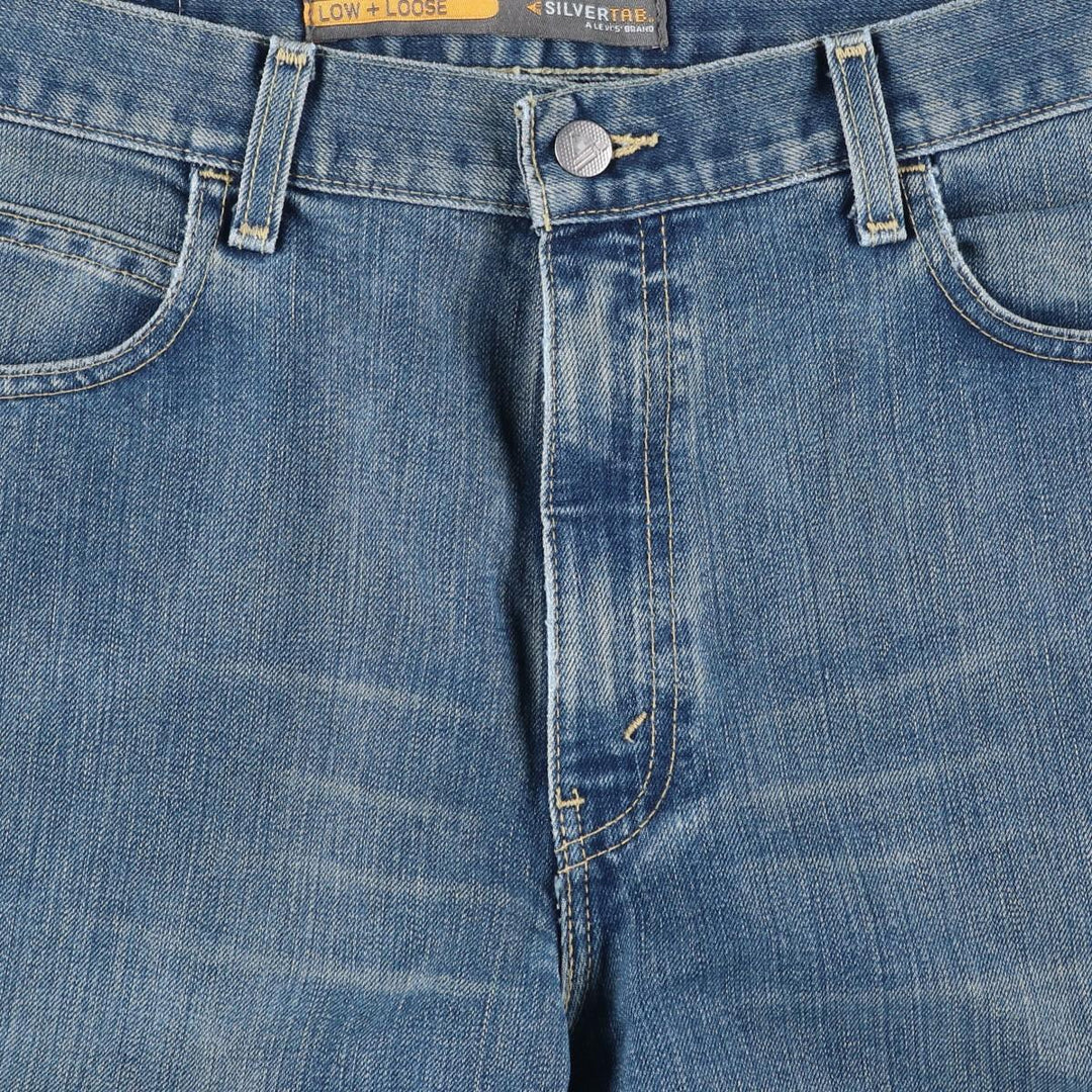 Levi's SILVER TAB LOW+LOOSE Straight Denim Pants, Men's Size 36 unclear blue type Vintage Second Hand