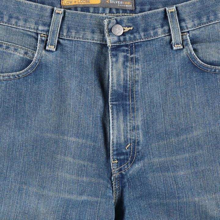 Levi's SILVER TAB LOW+LOOSE Straight Denim Pants, Men's Size 36 unclear blue type Vintage Second Hand