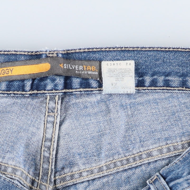 00'S Levi's SILVER TAB Silver Tab BAGGY FIT Tapered Denim Pants Men's W34 cotton blue type Vintage Second Hand