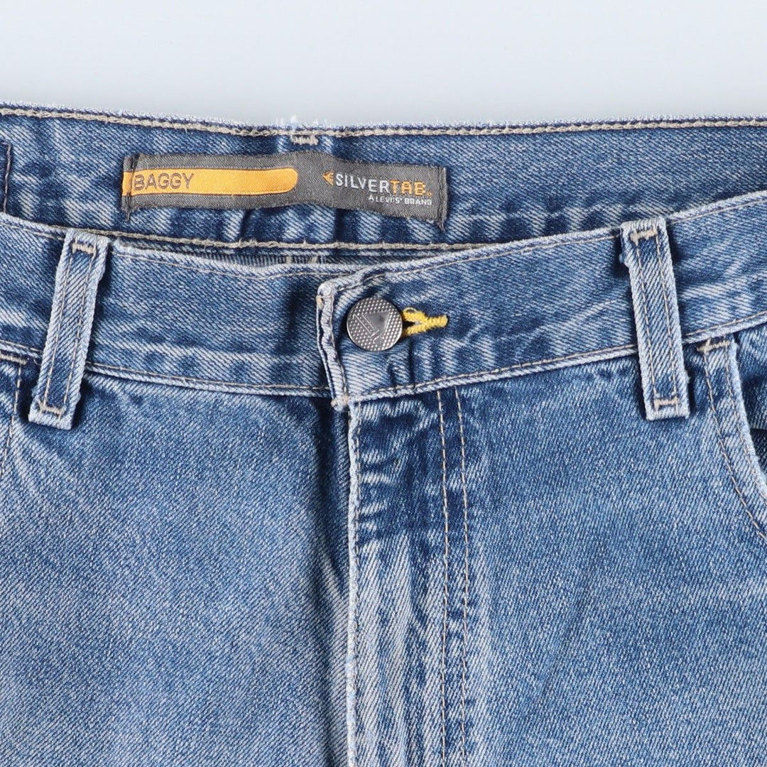 00'S Levi's SILVER TAB Silver Tab BAGGY FIT Tapered Denim Pants Men's W34 cotton blue type Vintage Second Hand