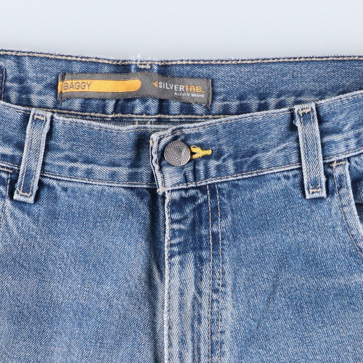 00'S Levi's SILVER TAB Silver Tab BAGGY FIT Tapered Denim Pants Men's W34 cotton blue type Vintage Second Hand