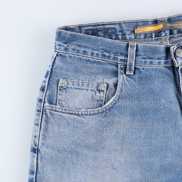 00'S Levi's SILVER TAB Silver Tab BAGGY FIT Tapered Denim Pants Men's W34 cotton blue type Vintage Second Hand