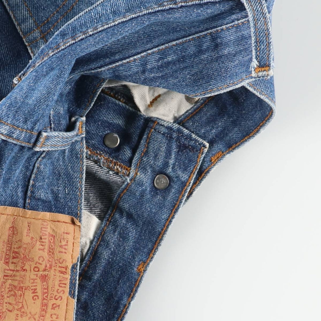 Vintage 1990'S Levi's 501 Straight Denim Pants, Made in USA, Women's Size M (W26) cotton blue type Vintage Second Hand