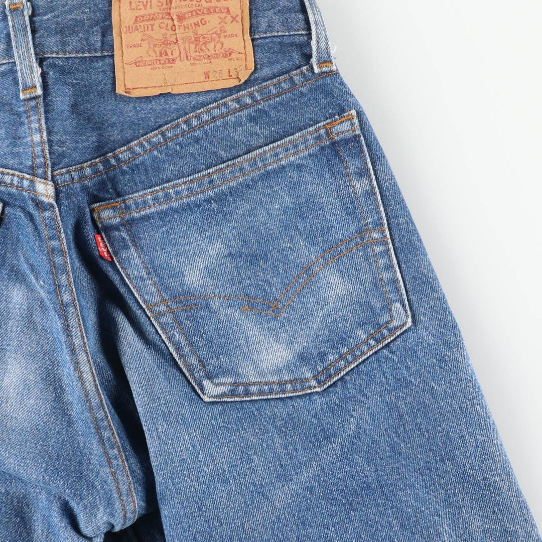 Vintage 1990'S Levi's 501 Straight Denim Pants, Made in USA, Women's Size M (W26) cotton blue type Vintage Second Hand
