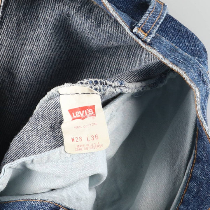 Vintage 1990'S Levi's 501-0000 Straight Denim Pants, Made in USA, Women's Size L (W27) cotton blue type Vintage Second Hand