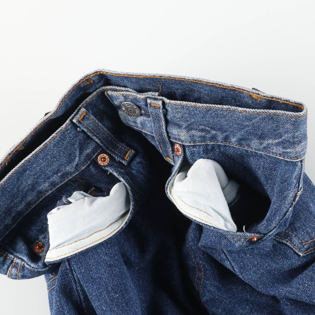 Vintage 1990'S Levi's 501-0000 Straight Denim Pants, Made in USA, Women's Size L (W27) cotton blue type Vintage Second Hand