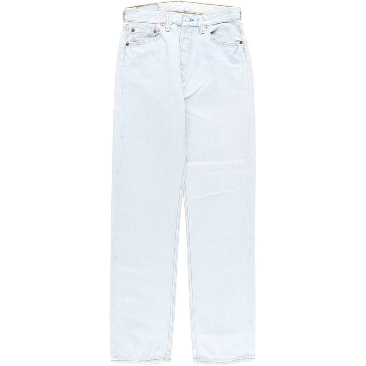 90'S Levi's 6501-0133 Straight-leg Denim Pants, Made in USA, Women's Size L (W28), Vintage cotton Blue type light blue Vintage Second Hand