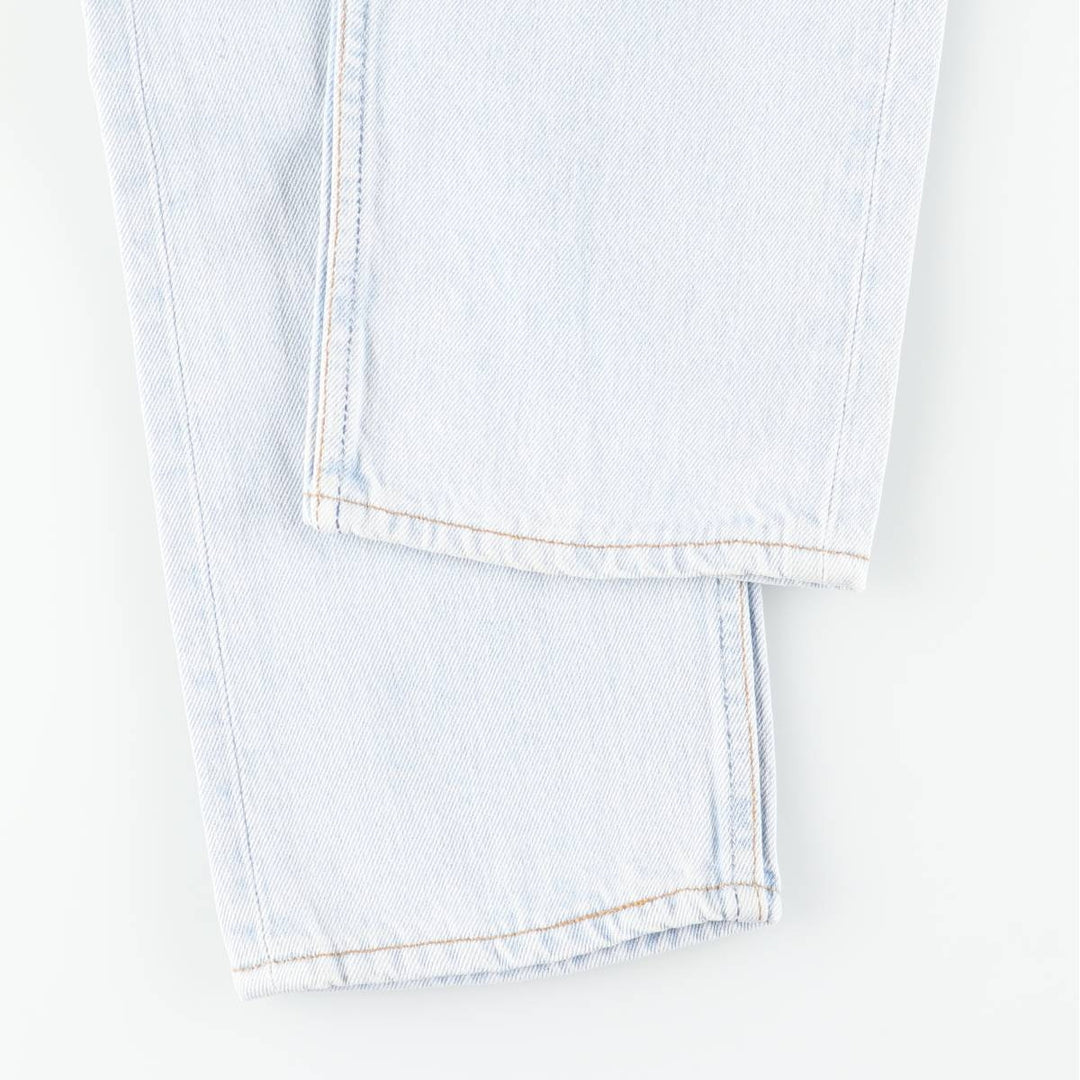 90'S Levi's 6501-0133 Straight-leg Denim Pants, Made in USA, Women's Size L (W28), Vintage cotton Blue type light blue Vintage Second Hand