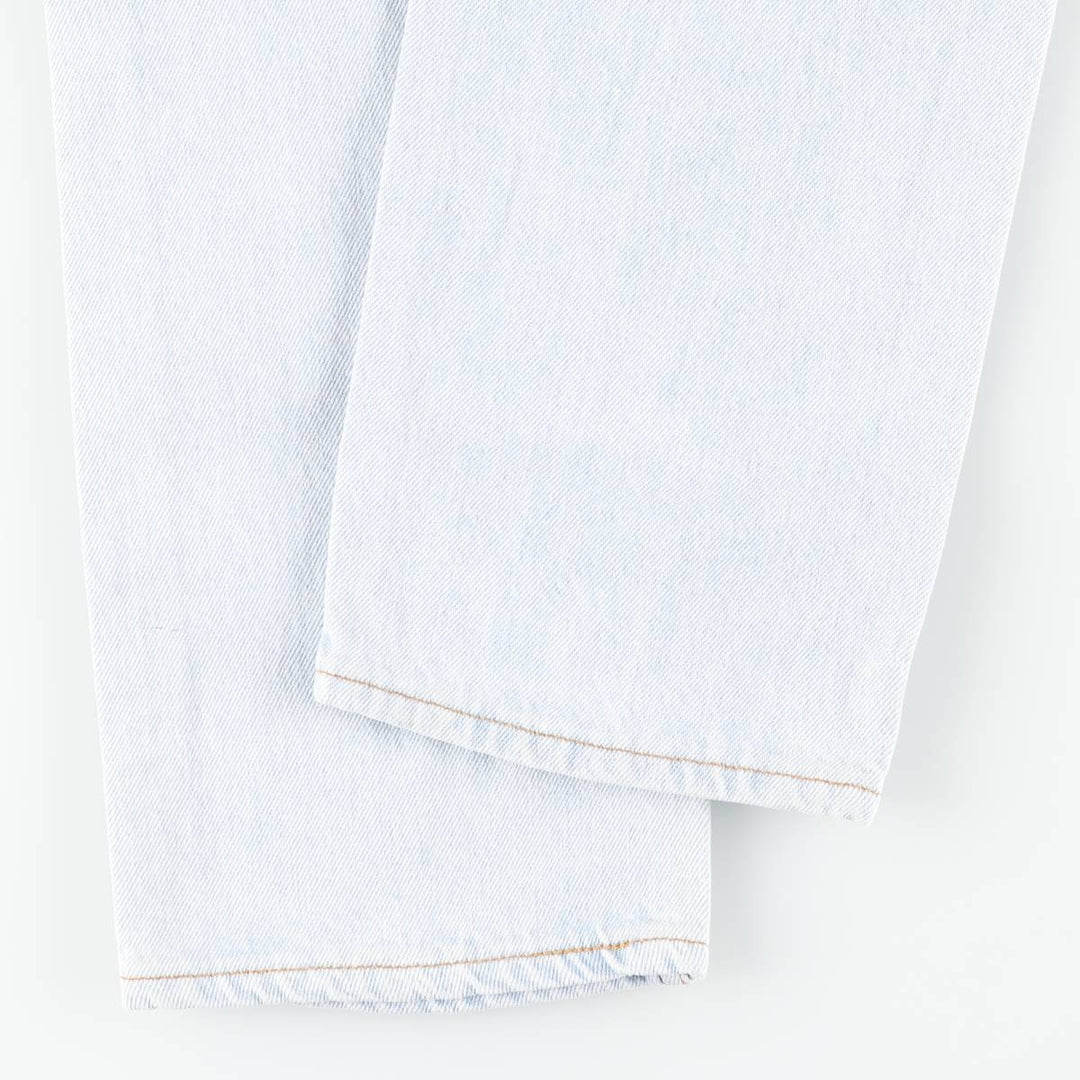 90'S Levi's 6501-0133 Straight-leg Denim Pants, Made in USA, Women's Size L (W28), Vintage cotton Blue type light blue Vintage Second Hand