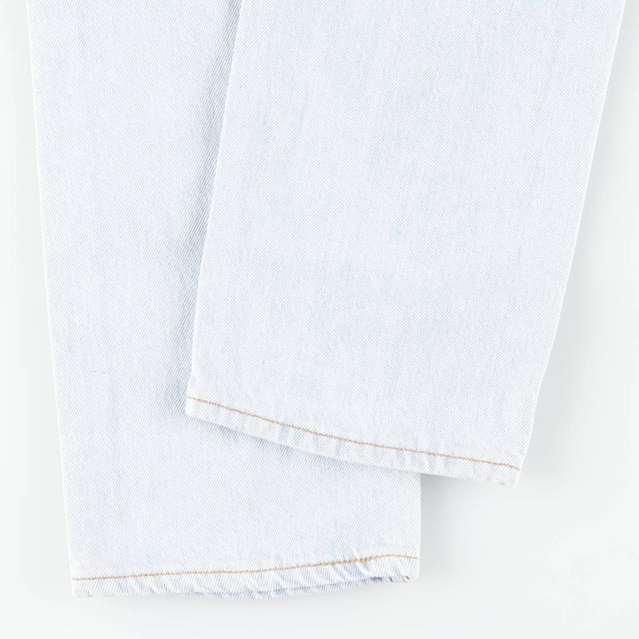 90'S Levi's 6501-0133 Straight-leg Denim Pants, Made in USA, Women's Size L (W28), Vintage cotton Blue type light blue Vintage Second Hand