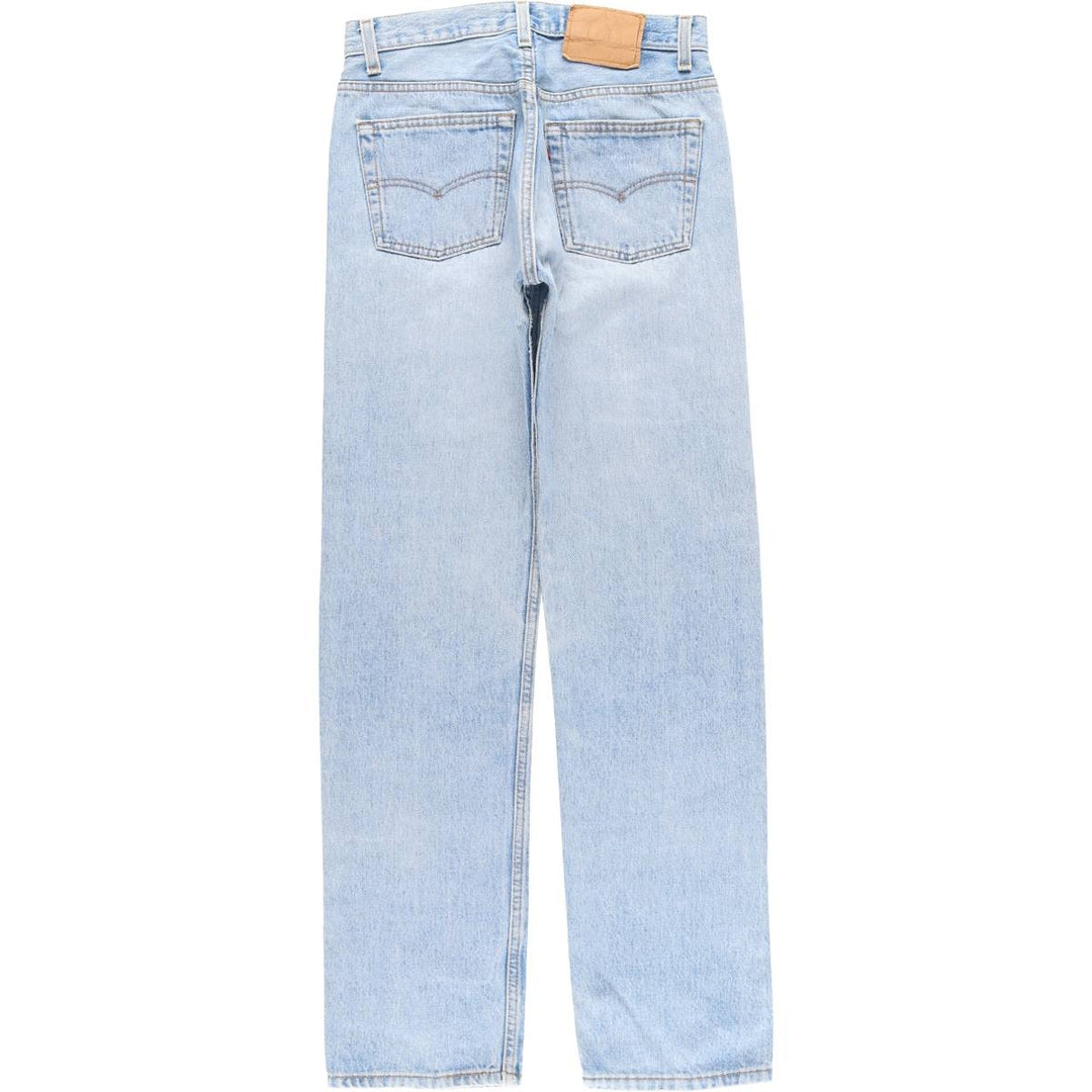 90'S Levi's 501-0193 Straight Denim Pants, Made in USA, Women's Size L (W28), Vintage unclear blue type Vintage Second Hand