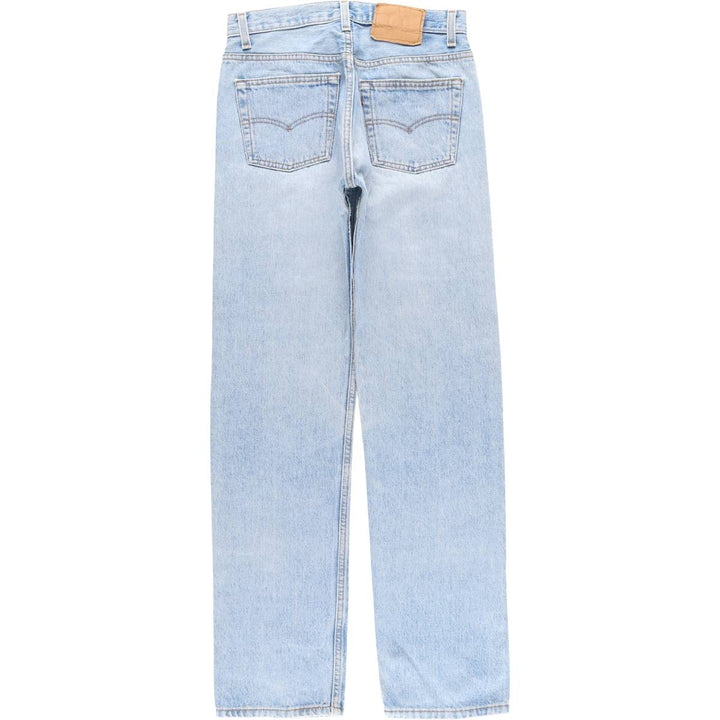 90'S Levi's 501-0193 Straight Denim Pants, Made in USA, Women's Size L (W28), Vintage unclear blue type Vintage Second Hand