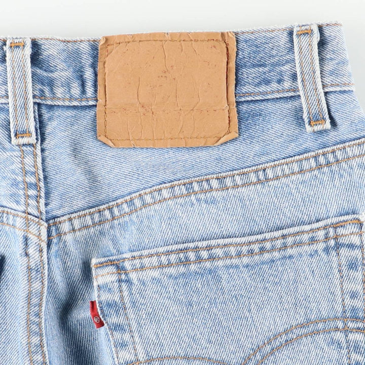 90'S Levi's 501-0193 Straight Denim Pants, Made in USA, Women's Size L (W28), Vintage unclear blue type Vintage Second Hand