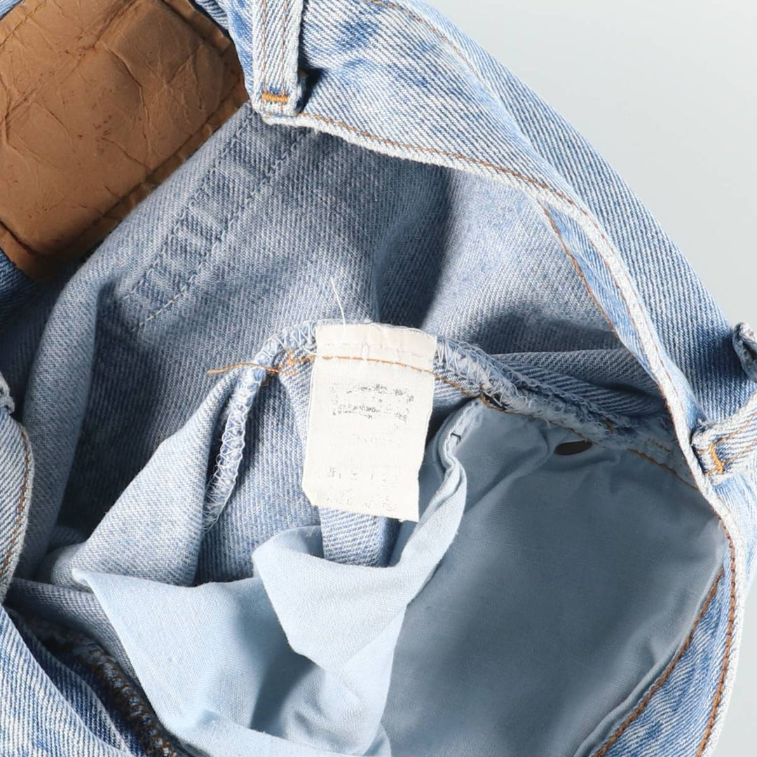 90'S Levi's 501-0193 Straight Denim Pants, Made in USA, Women's Size L (W28), Vintage unclear blue type Vintage Second Hand