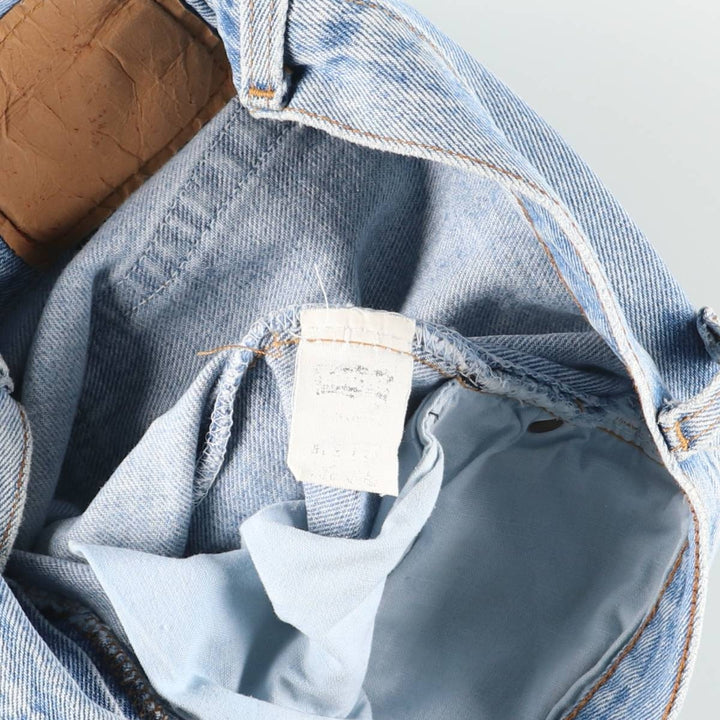 90'S Levi's 501-0193 Straight Denim Pants, Made in USA, Women's Size L (W28), Vintage unclear blue type Vintage Second Hand