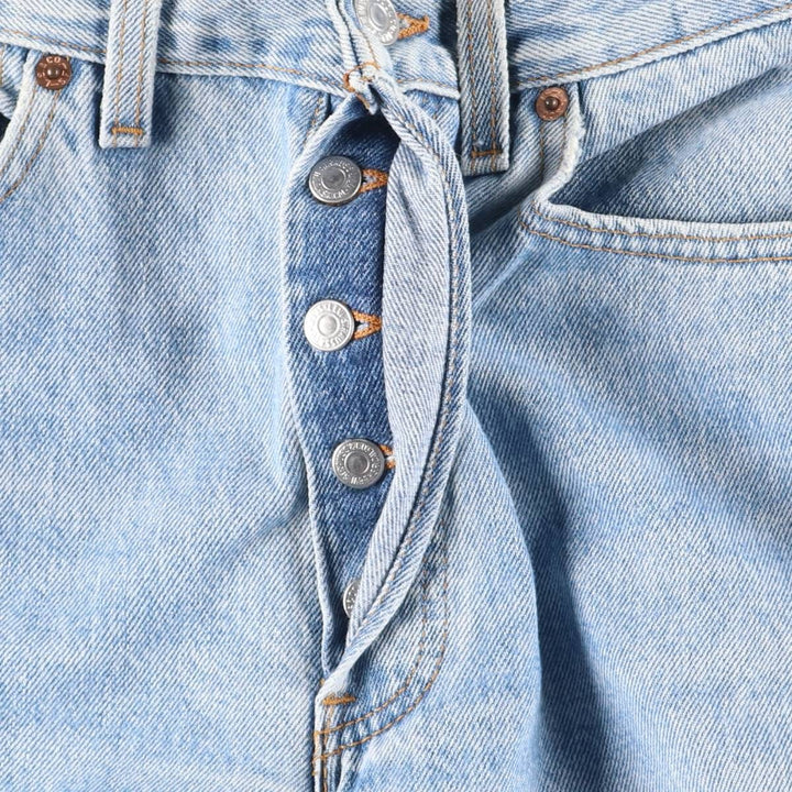 90'S Levi's 501-0193 Straight Denim Pants, Made in USA, Women's Size L (W28), Vintage unclear blue type Vintage Second Hand