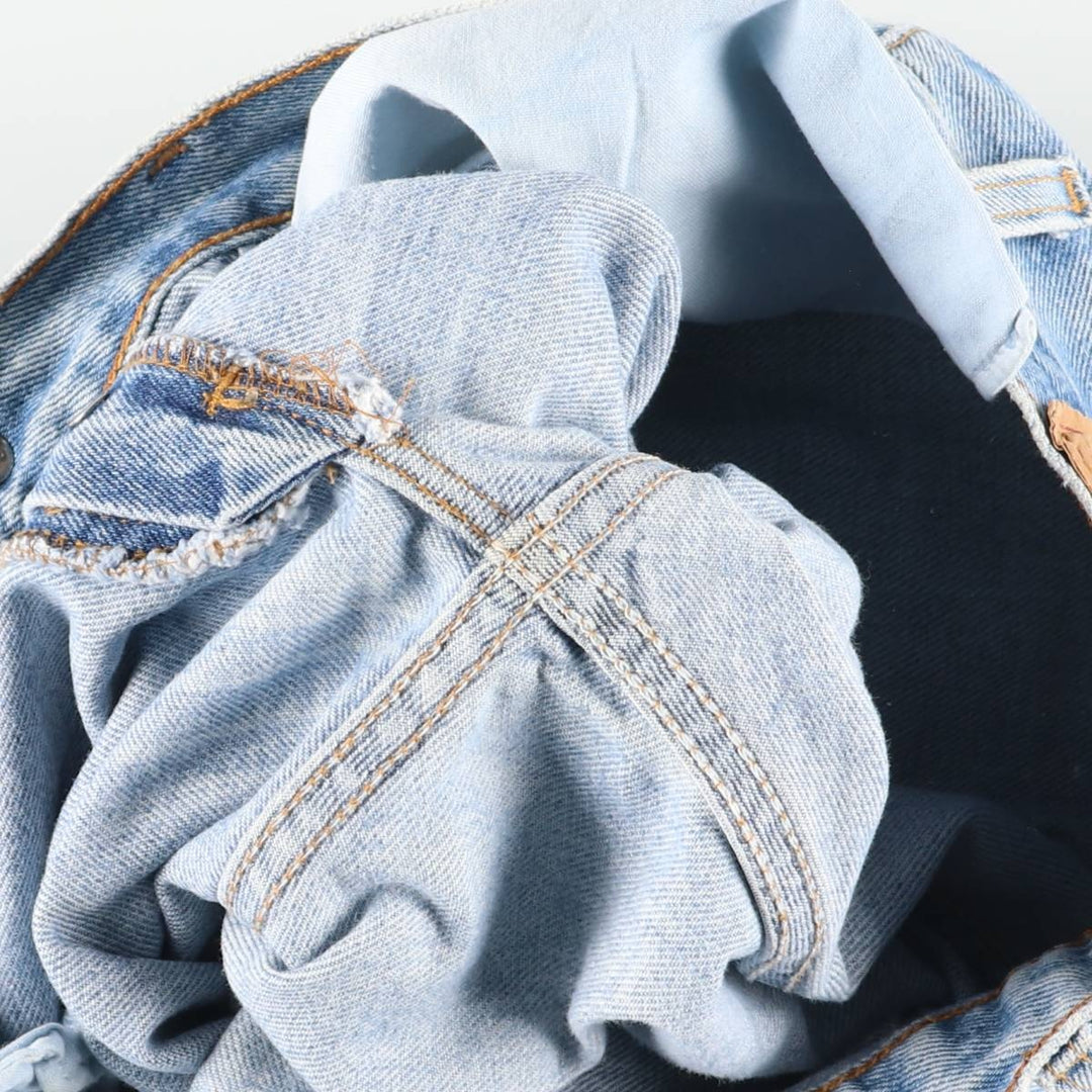 90'S Levi's 501-0193 Straight Denim Pants, Made in USA, Women's Size L (W28), Vintage unclear blue type Vintage Second Hand