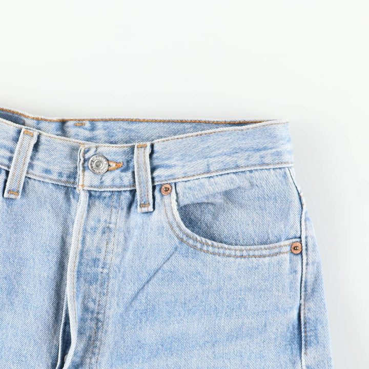 90'S Levi's 501-0193 Straight Denim Pants, Made in USA, Women's Size L (W28), Vintage unclear blue type Vintage Second Hand