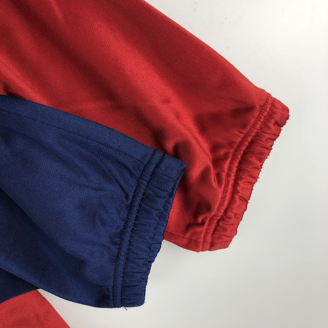 Vintage 90'S Nike large logo track jacket, size L, men's polyester navy blue type Vintage Second Hand