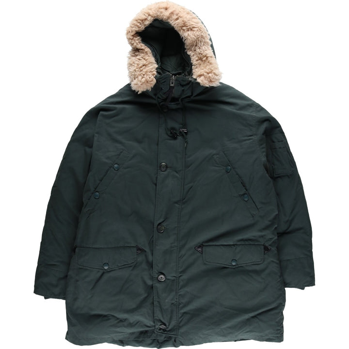 Eddie Bauer N-3B Type Goose Down Parka, Men's XL polyester Khaki type Vintage Second Hand