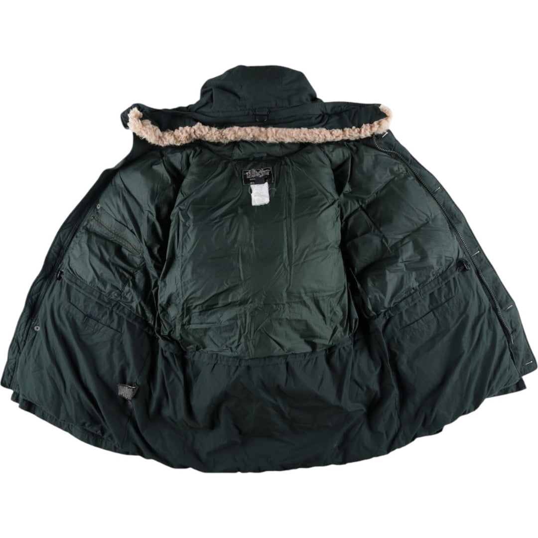 Eddie Bauer N-3B Type Goose Down Parka, Men's XL polyester Khaki type Vintage Second Hand