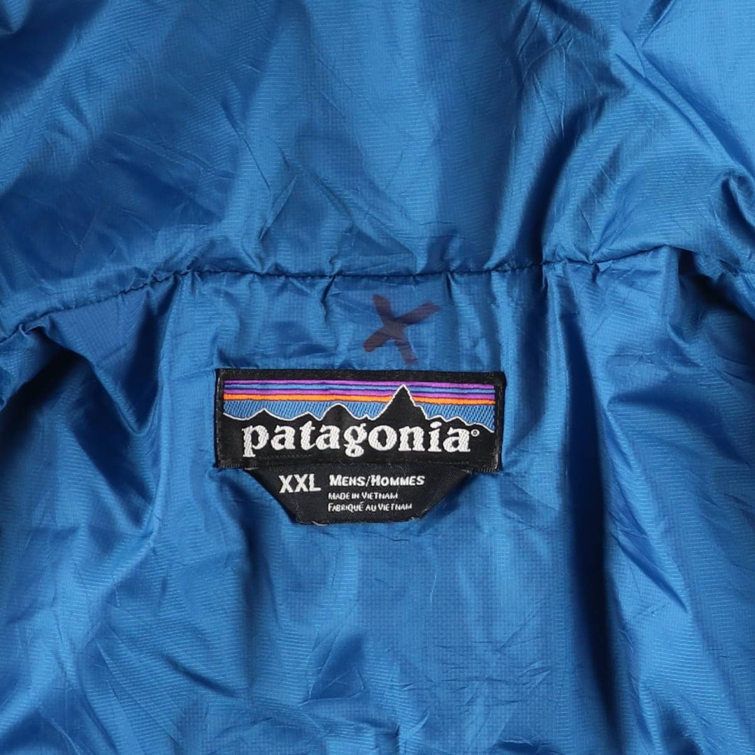Patagonia Micro Puff Hoody 83975FA12, Men's XXL Size polyester Blue type light blue Vintage Second Hand