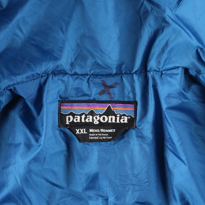 Patagonia Micro Puff Hoody 83975FA12, Men's XXL Size polyester Blue type light blue Vintage Second Hand