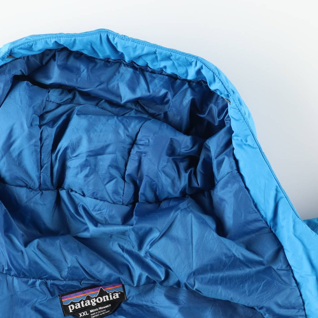 Patagonia Micro Puff Hoody 83975FA12, Men's XXL Size polyester Blue type light blue Vintage Second Hand