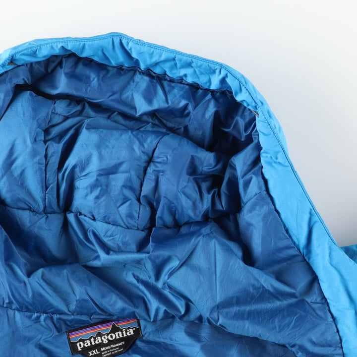 Patagonia Micro Puff Hoody 83975FA12, Men's XXL Size polyester Blue type light blue Vintage Second Hand