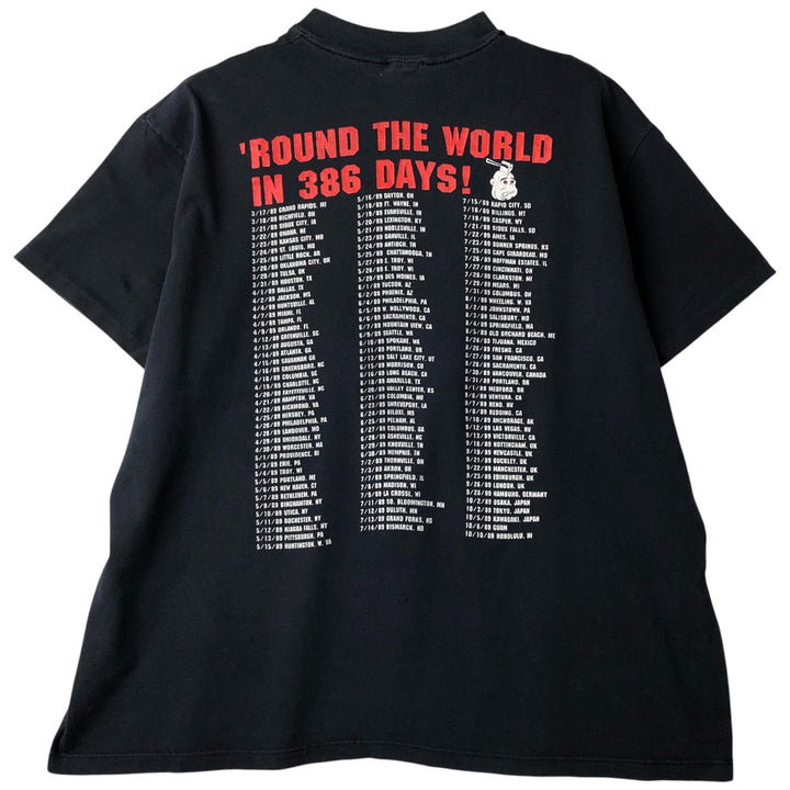 Vintage 90'S Stedman Bullet Boys On Tour '88-'89 Tour Band T-Shirt, Made in USA, Men's Size XL cotton black type Vintage Second Hand