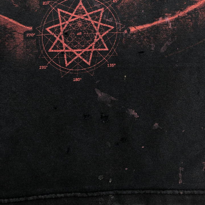 Hanes Heavyweight Slipknot Band T-Shirt, Men's Size Large cotton black type Vintage Second Hand