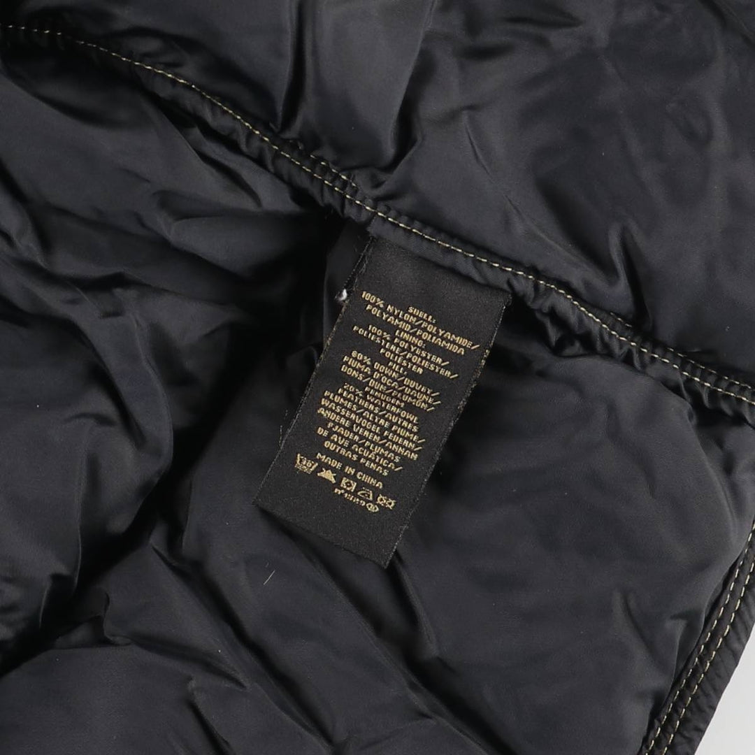 2000'S Ralph Lauren Polo Jeans Company Down Jacket, Men's Size Medium Nylon black type Vintage Second Hand