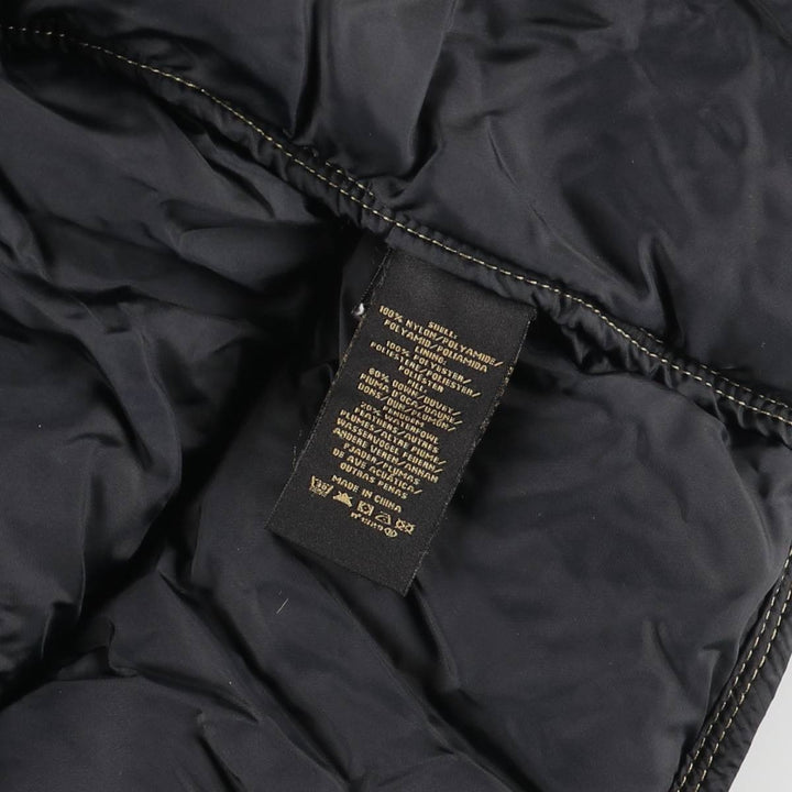 2000'S Ralph Lauren Polo Jeans Company Down Jacket, Men's Size Medium Nylon black type Vintage Second Hand