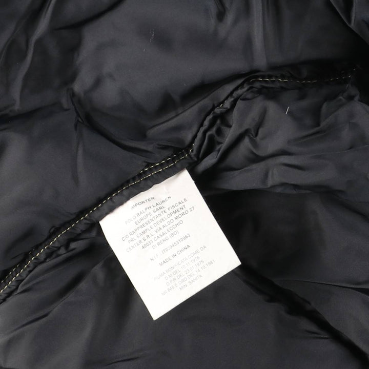 2000'S Ralph Lauren Polo Jeans Company Down Jacket, Men's Size Medium Nylon black type Vintage Second Hand